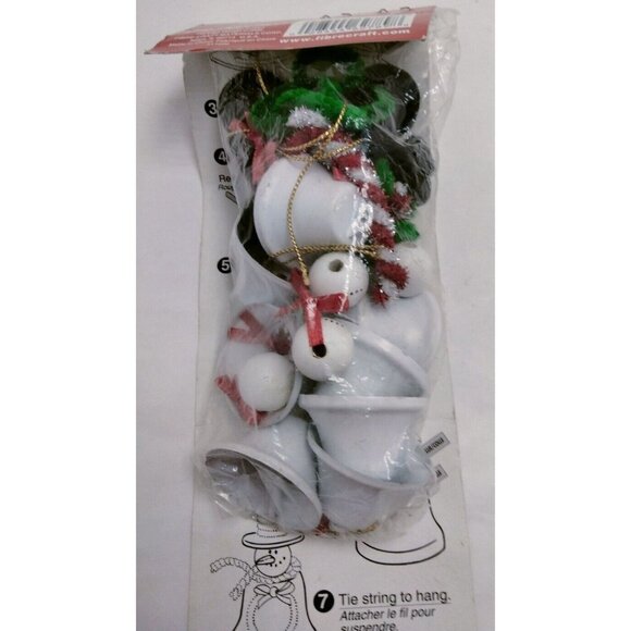 Liberty Bell Snowman Ornament Kit Instructions Materials Crafts DIY Christmas - Picture 2 of 5
